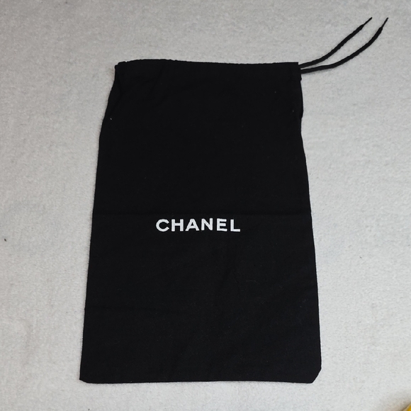 CHANEL Accessories - Authentic Chanel Black Drawstring Storage Bag- 7.75"W X 11.5"H